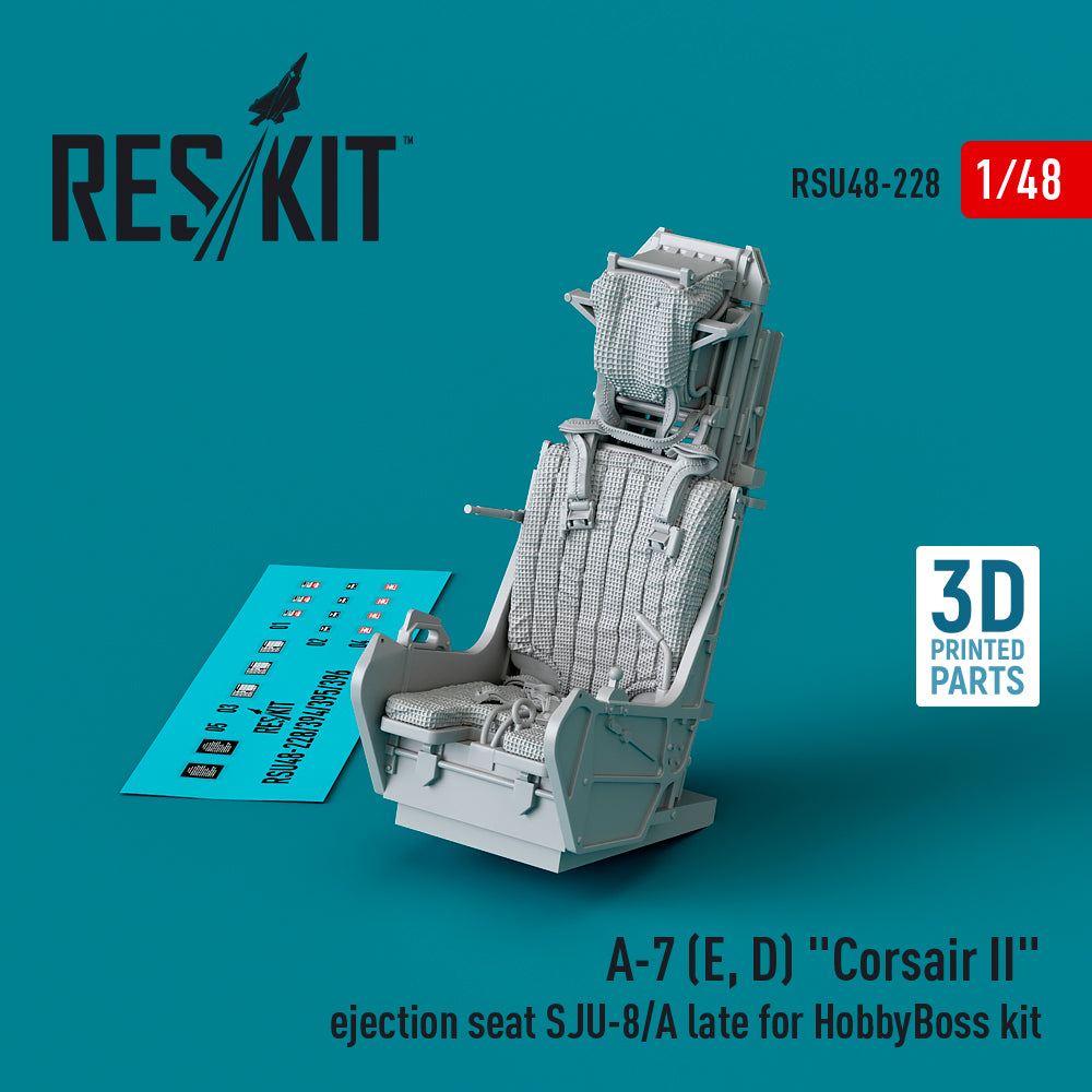 ResKit RSU48-0228 1:48 LTV A-7D/A-7E Corsair ejection seat SJU-8/A late
