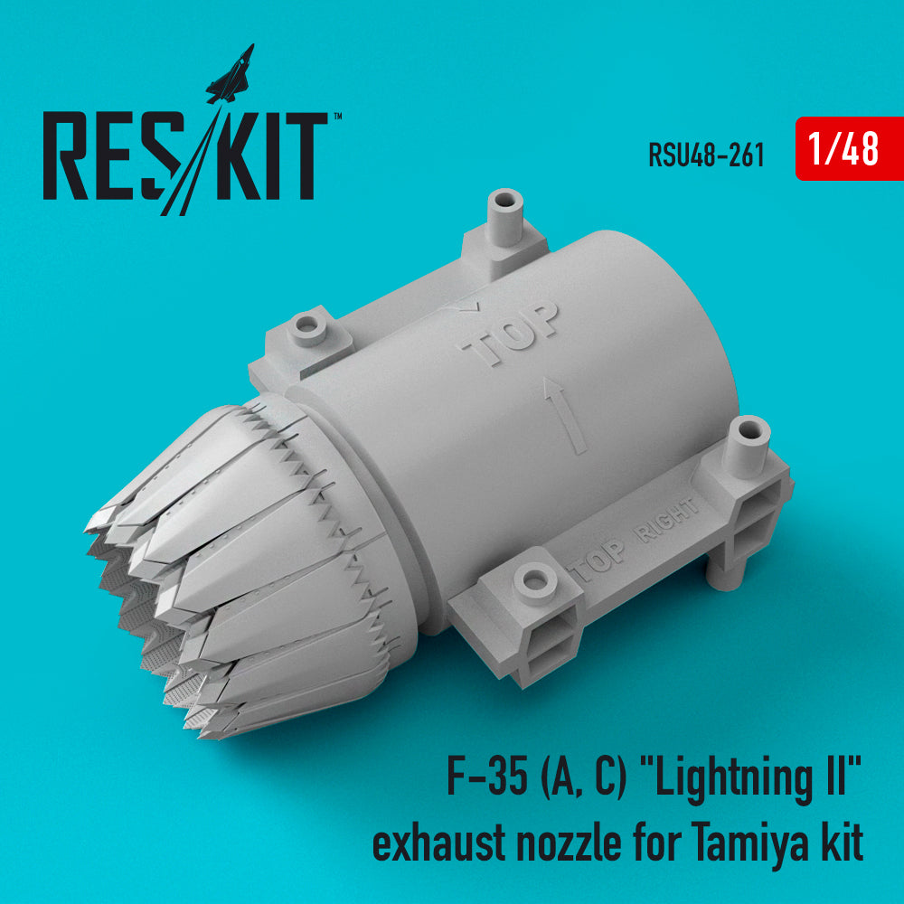 ResKit RSU48-0261 1:48 F-35A/F-35C Lightning II exhaust nozzle for
