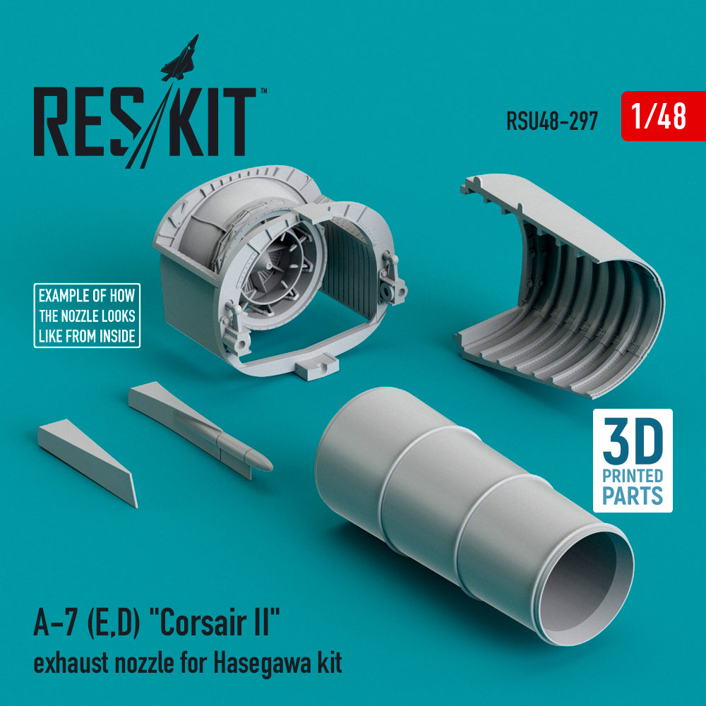 ResKit RSU48-0297 1:48 LTV A-7E/A-7D) Corsair II exhaust nozzle