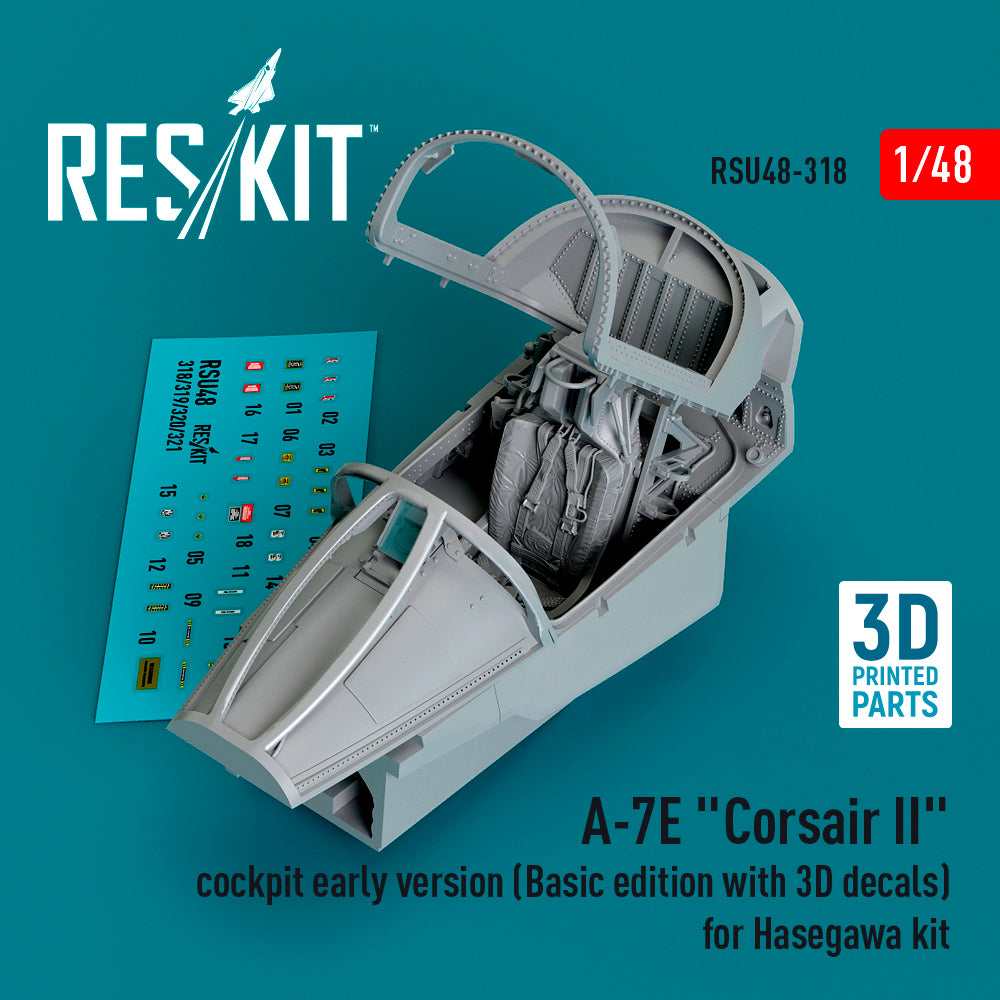 ResKit RSU48-0318 1:48 LTV A-7E Corsair cockpit early version