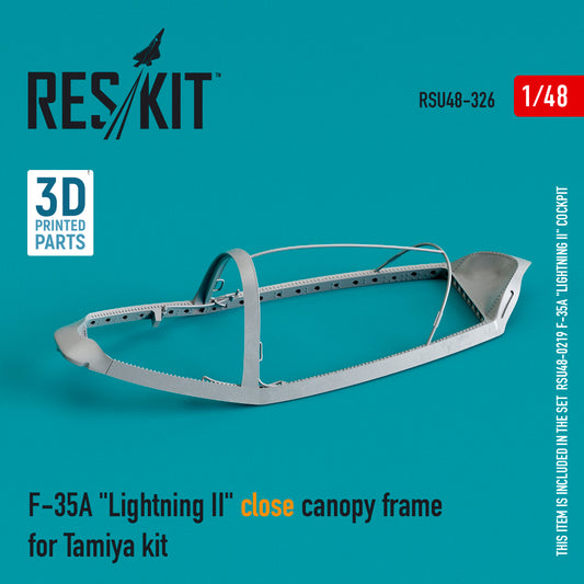 ResKit RSU48-0326 1:48 Lockheed-Martin F-35A Lightning II close canopy frame