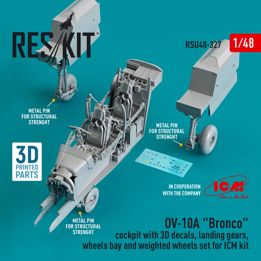 ResKit RSU48-0327 1:48 OV-10A Bronco Cockpit & Landing Gear