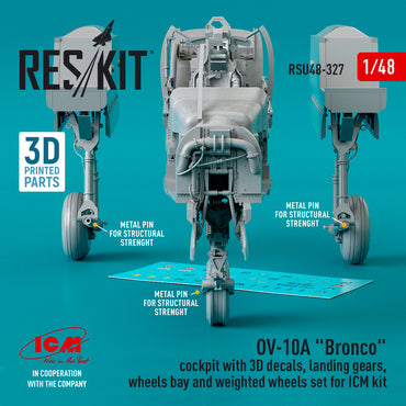 ResKit RSU48-0327 1:48 OV-10A Bronco Cockpit & Landing Gear