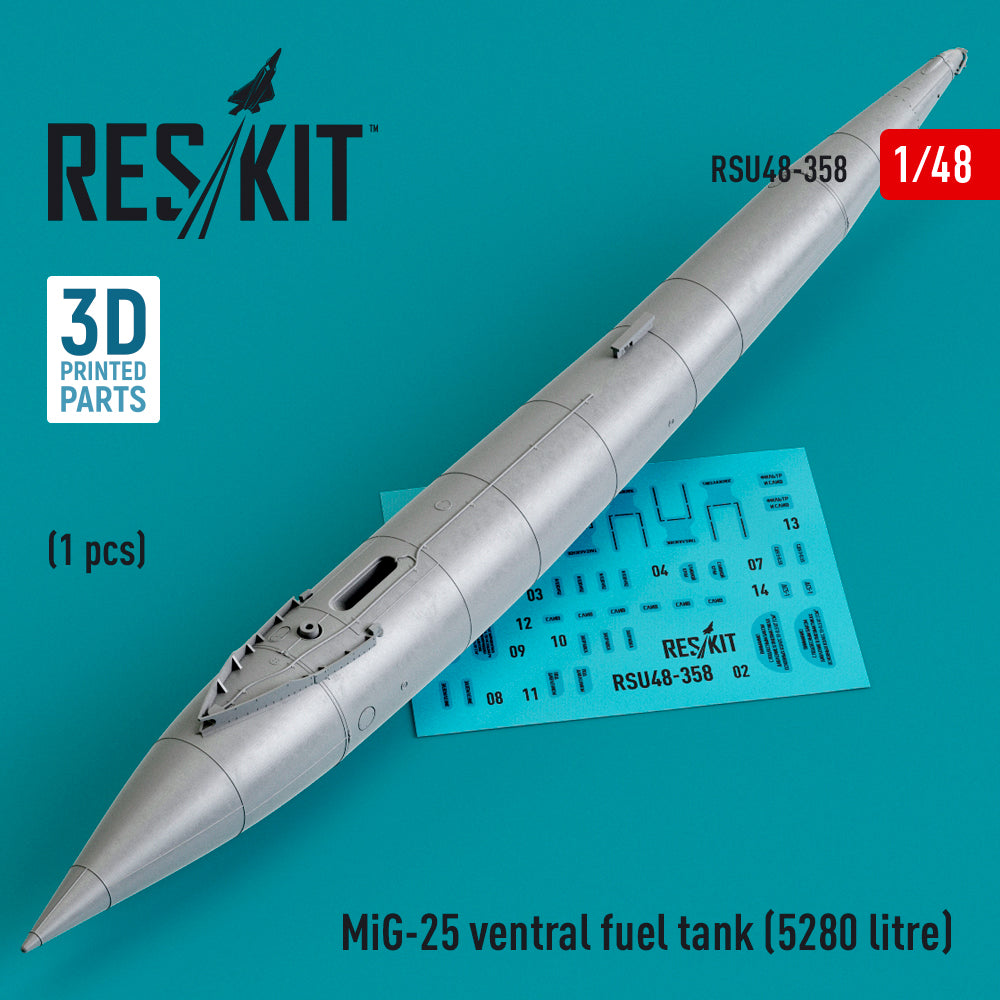 ResKit RSU48-0358 1:48 Mikoyan MiG-25 ventral fuel tank