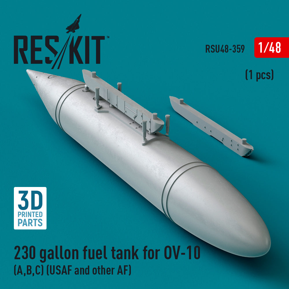 ResKit RSU48-0359 1:48 OV-10 Bronco 230gal Centerline Fuel Tank