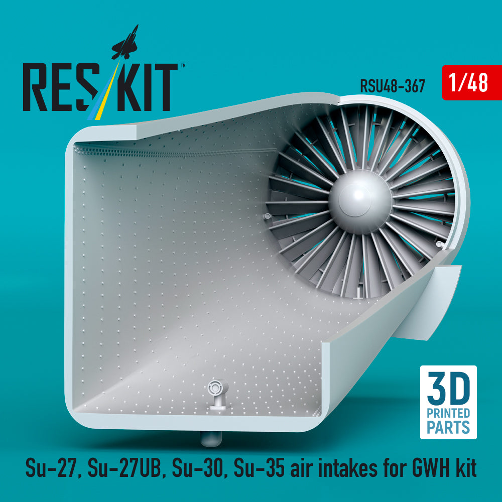 ResKit RSU48-0367 1:48 Sukhoi Su-27, Sukhoi Su-27UB,30,35 air intakes