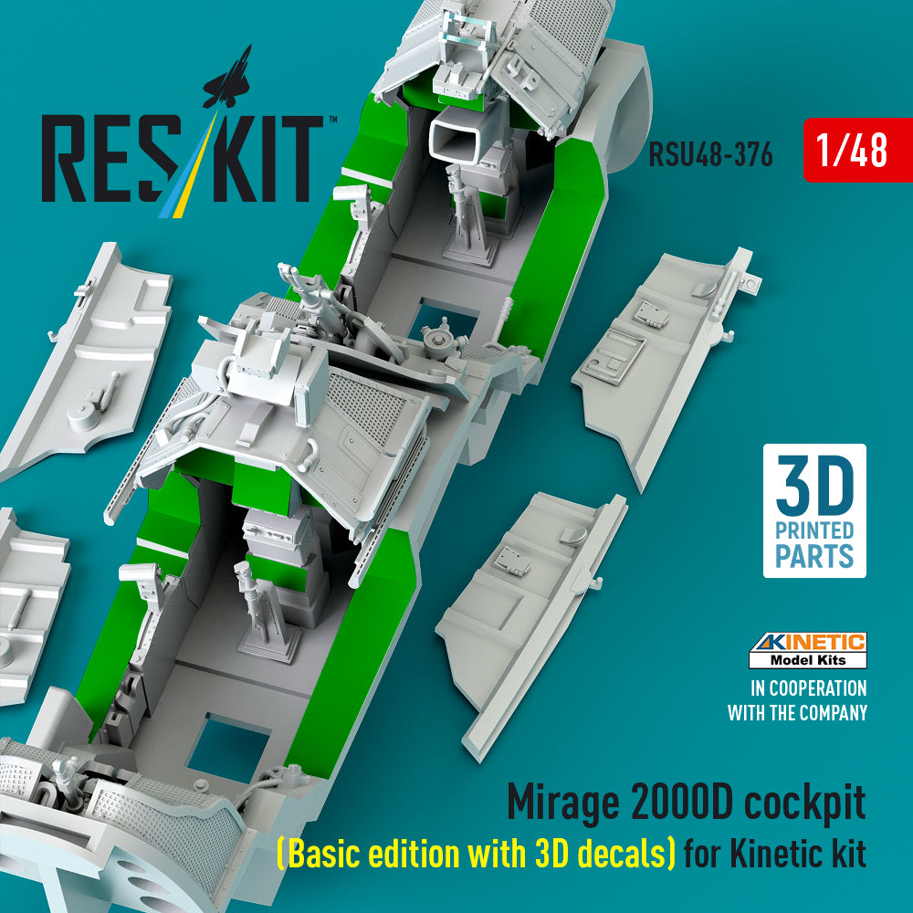 ResKit RSU48-0376 1:48 Dassault_Mirage 2000D cockpit