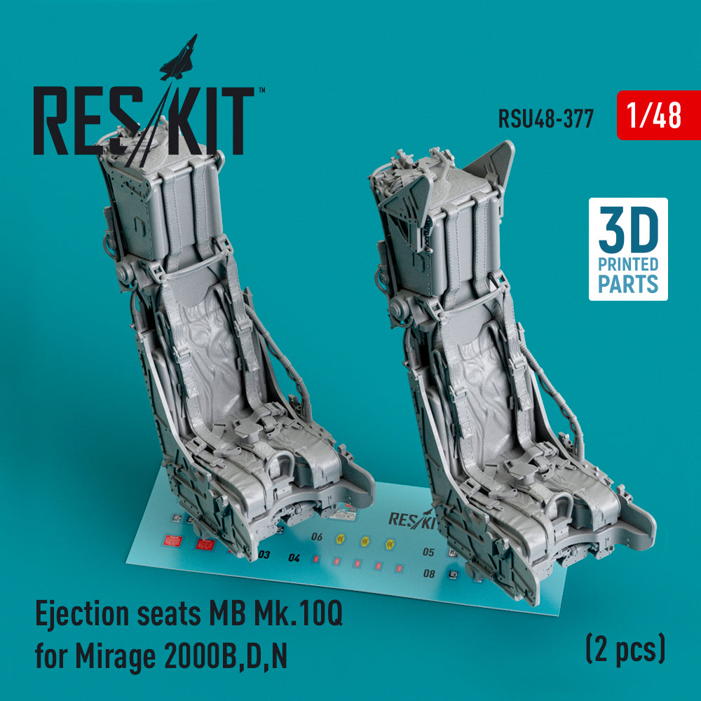 ResKit RSU48-0377 1:48 Mirage 2000B/D/N MB Mk.10Q Ejection Seats