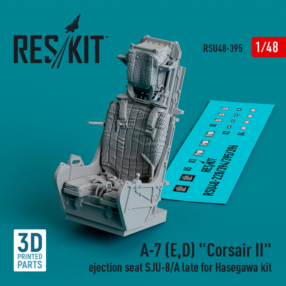 ResKit RSU48-0395 1:48 LTV A-7D/A-7E Corsair ejection seat SJU-8/A late