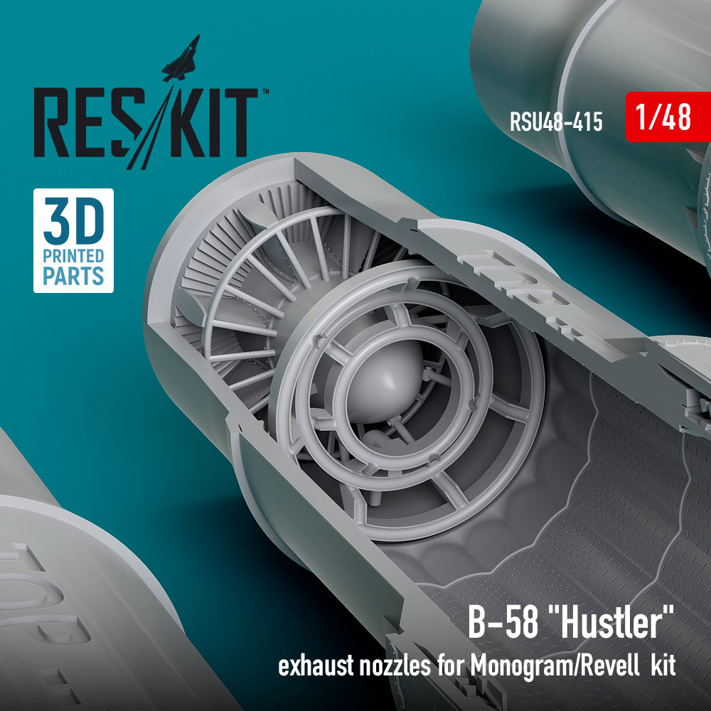 ResKit RSU48-0415 1:48 Convair B-58 Hustler exhaust nozzles