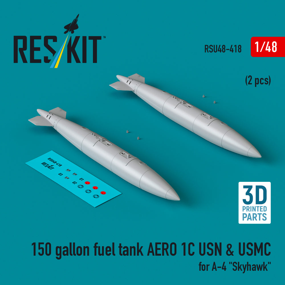 ResKit RSU48-0418 1:48 150 gallon fuel tank AERO 1C USN & USMC