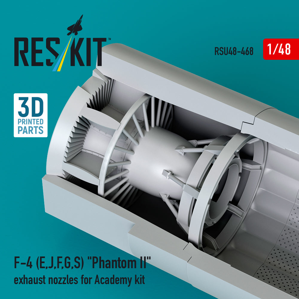 ResKit RSU48-0468 1:48 F-4E/J/F/G/S Phantom II Exhaust Nozzles