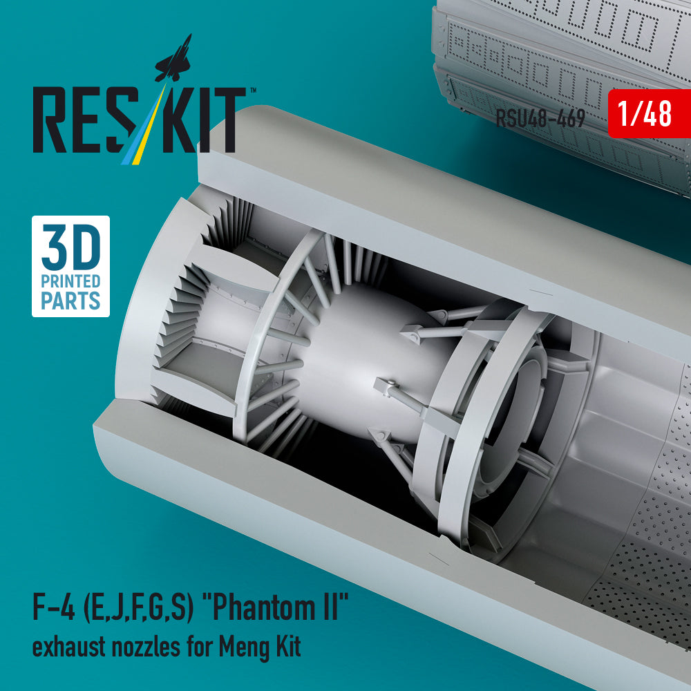 ResKit RSU48-0469 1:48 F-4E/J/F/G/S Phantom II Exhaust Nozzles