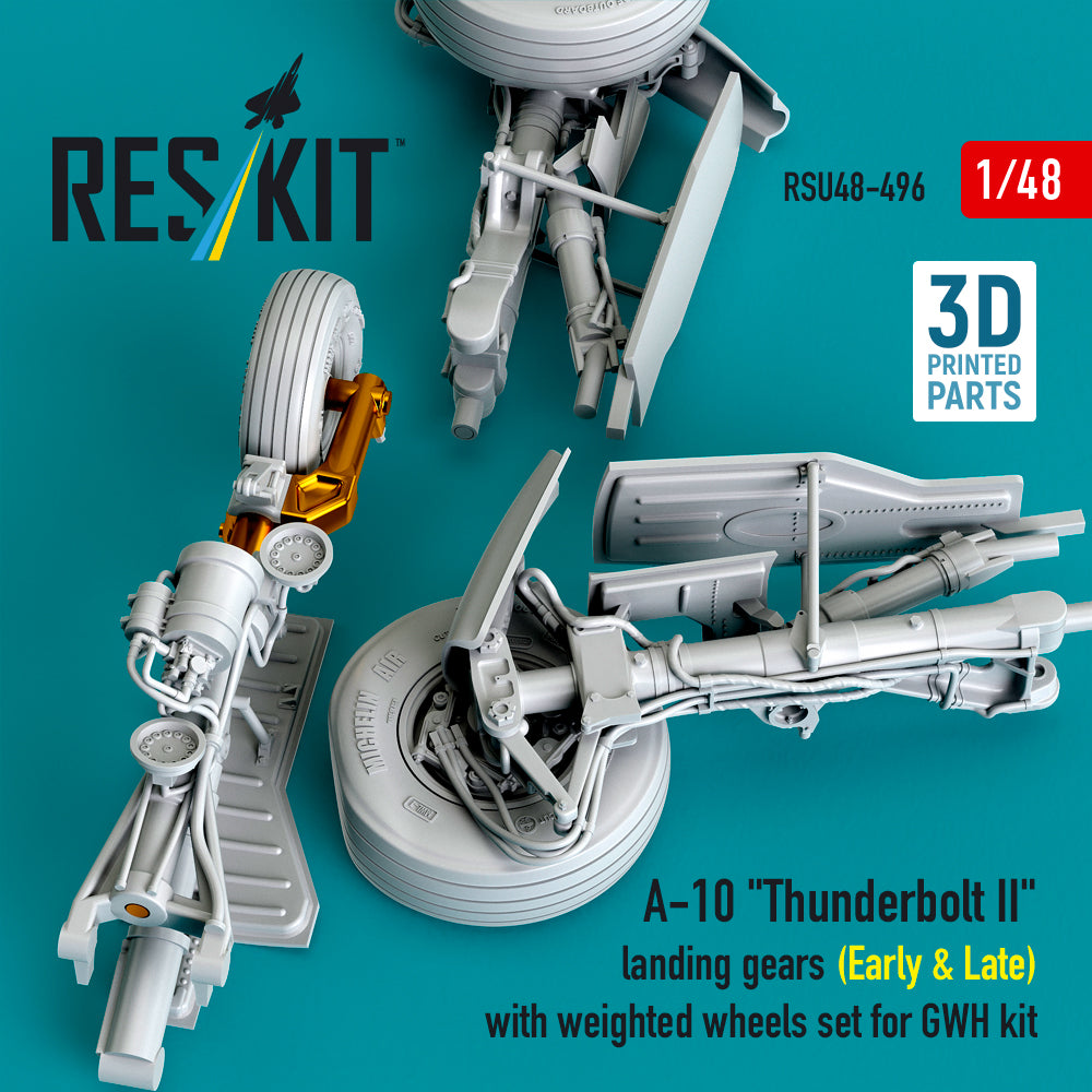 ResKit RSU48-0496 1:48 Fairchild A-10C Thunderbolt II landing gears