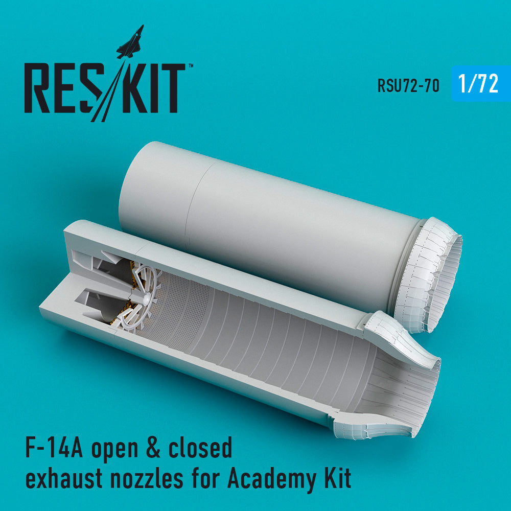 ResKit RSU72-0070 1:72 Grumman F-14A Tomcat open & closed exhaust nozzles