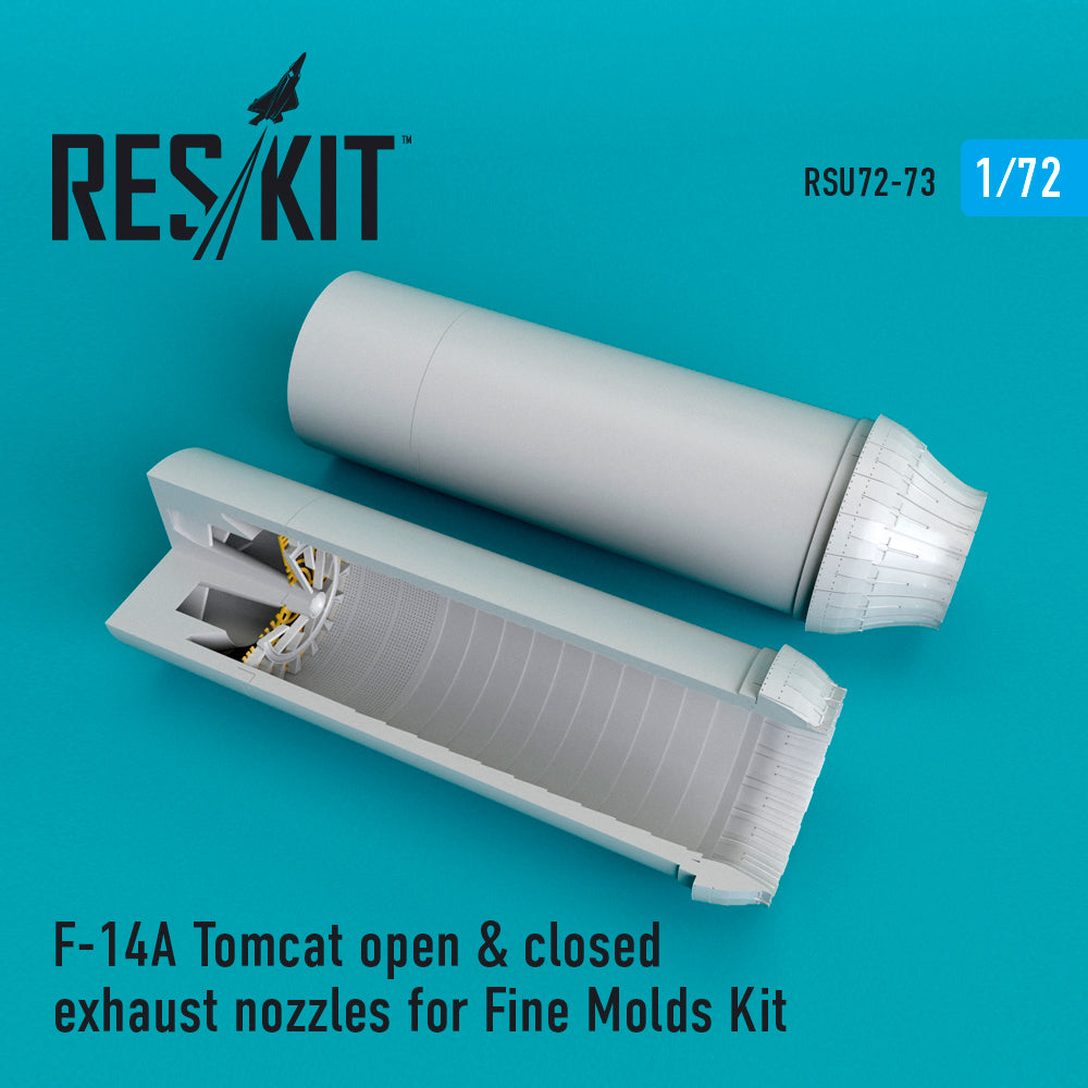 ResKit RSU72-0073 1:72 Grumman F-14A Tomcat open & closed exhaust nozzles