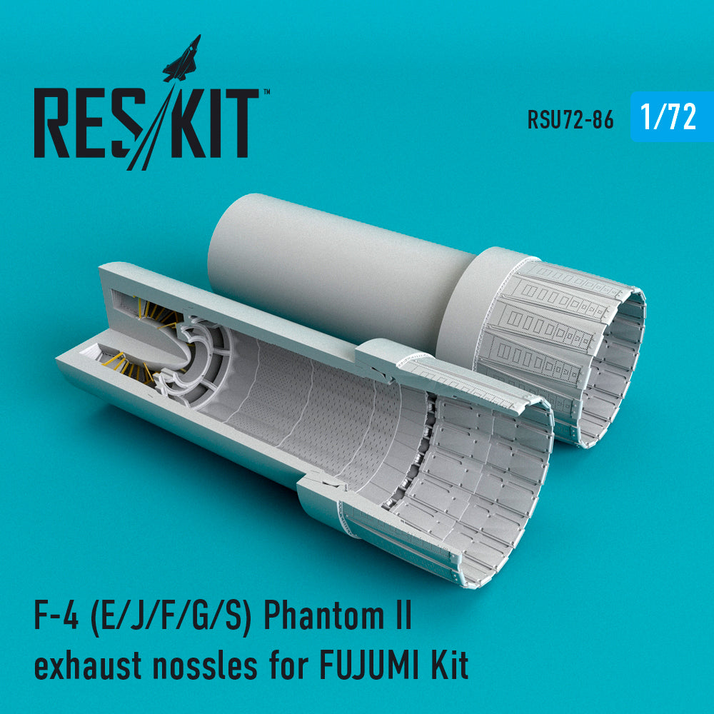 ResKit RSU72-0086 1:72 F-4E/J/F/G/S Phantom II Exhaust Nozzles