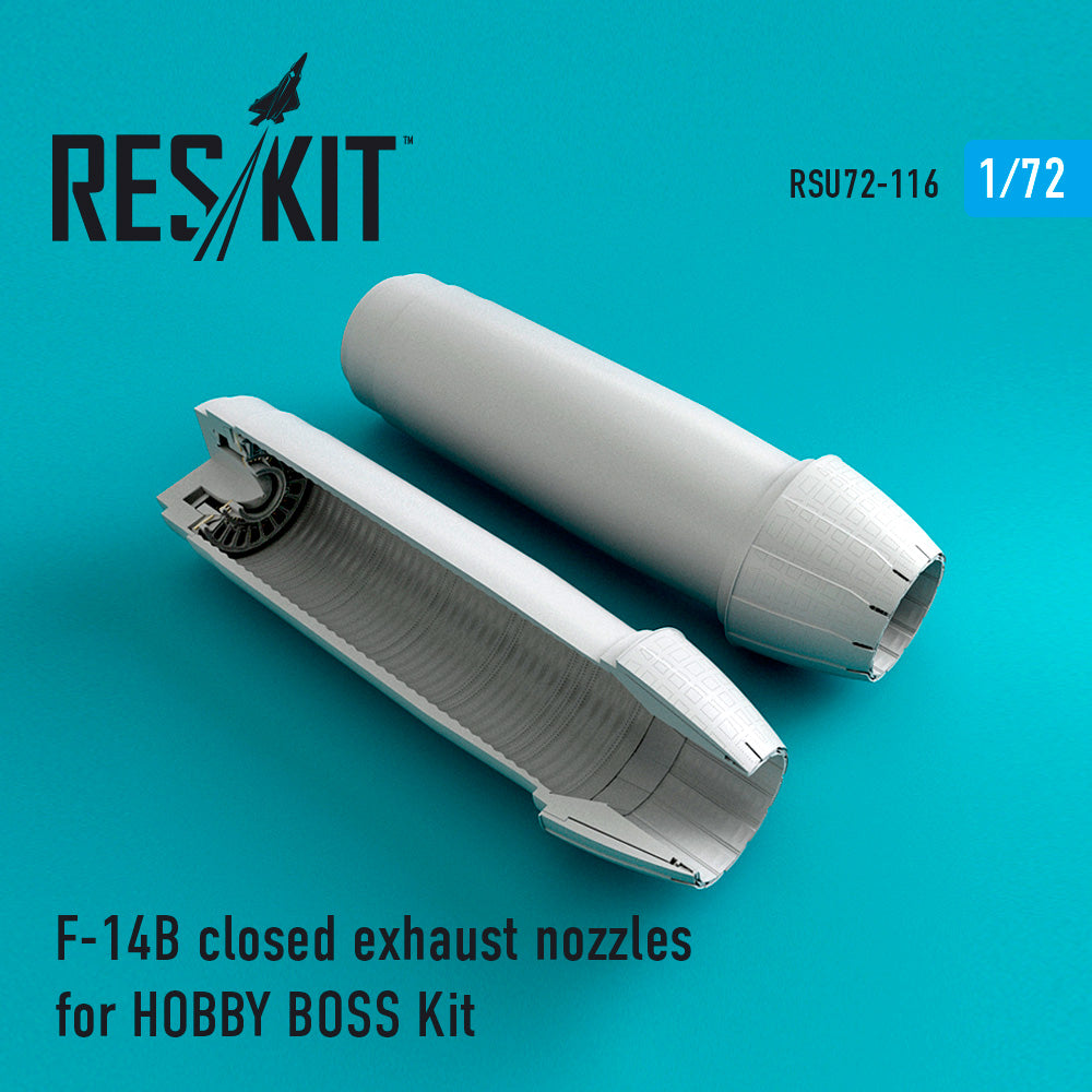ResKit RSU72-0116 1:72 Grumman F-14B/F-14D Tomcat closed exhaust nozzles
