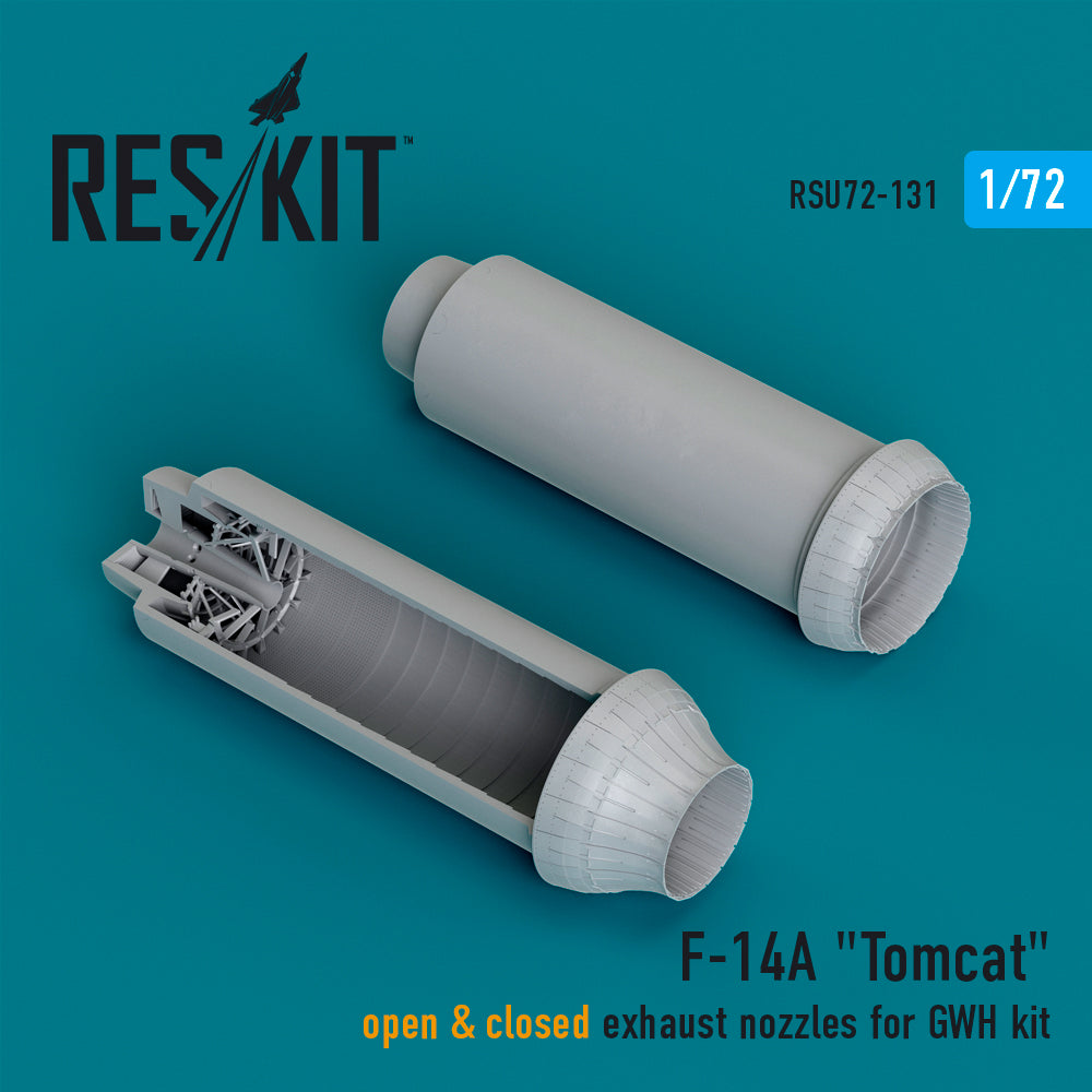 ResKit RSU72-0131 1:72 Grumman F-14A Tomcat open & closed exhaust nozzles