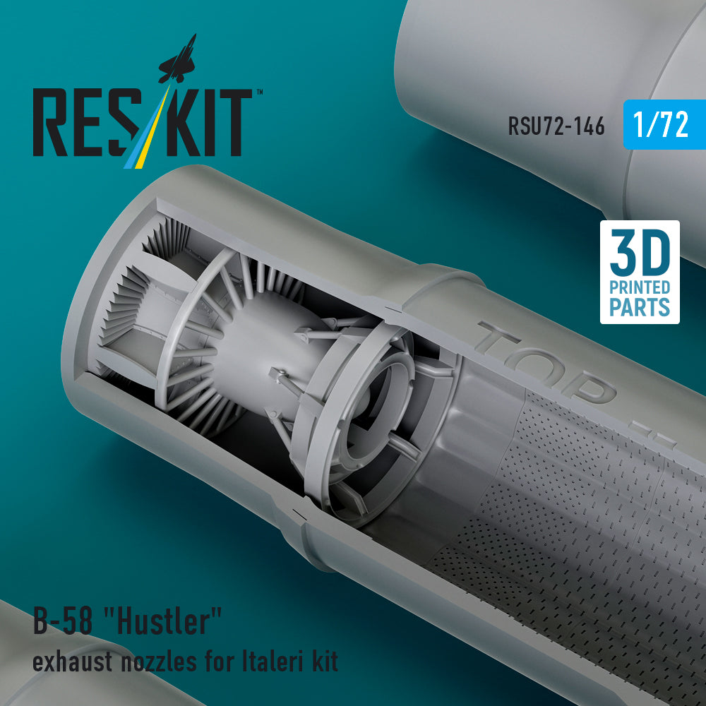 ResKit RSU72-0146 1:72 Convair B-58 Hustler exhaust nozzles