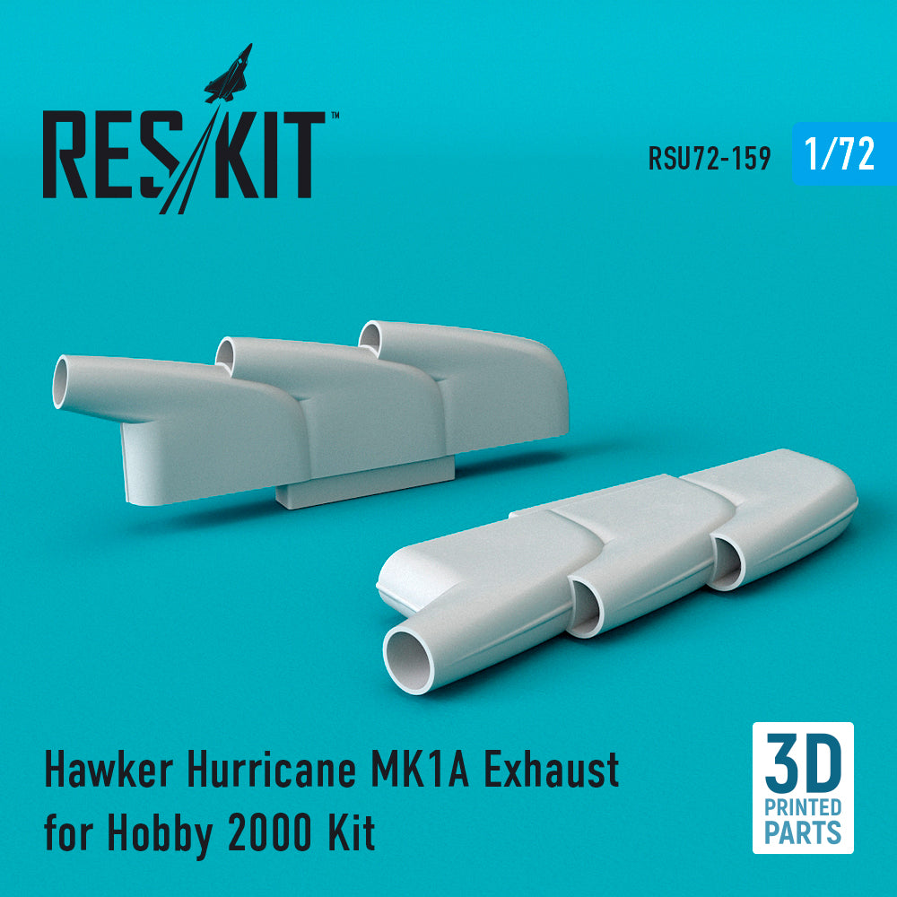 ResKit RSU72-0159 1:72 Hawker Hurricane MK.IA Exhaust