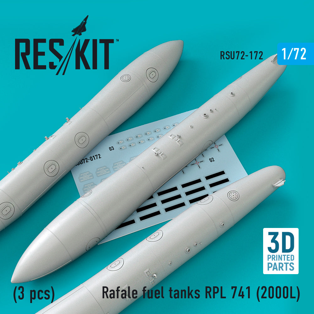 ResKit RSU72-0172 1:72 Dassault Rafale fuel tanks RPL 741
