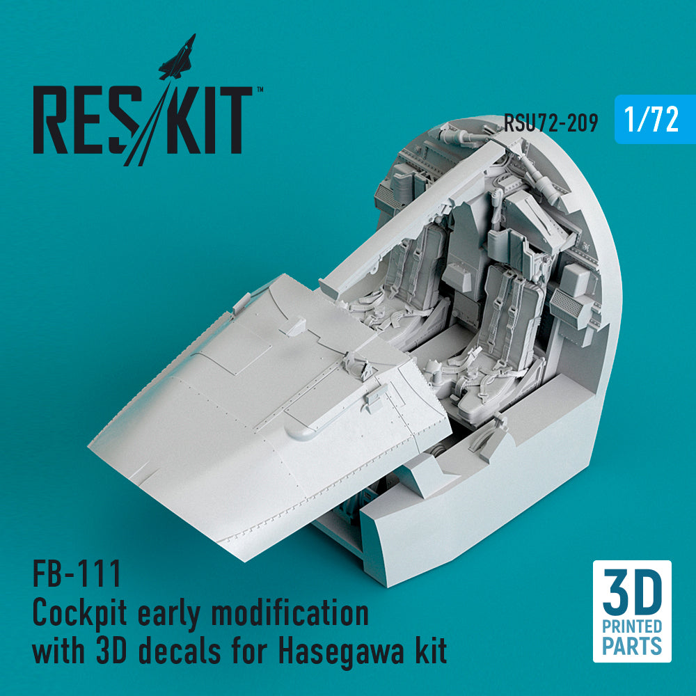 ResKit RSU72-0209 1:72 General-Dynamics FB-111 Cockpit early modification with