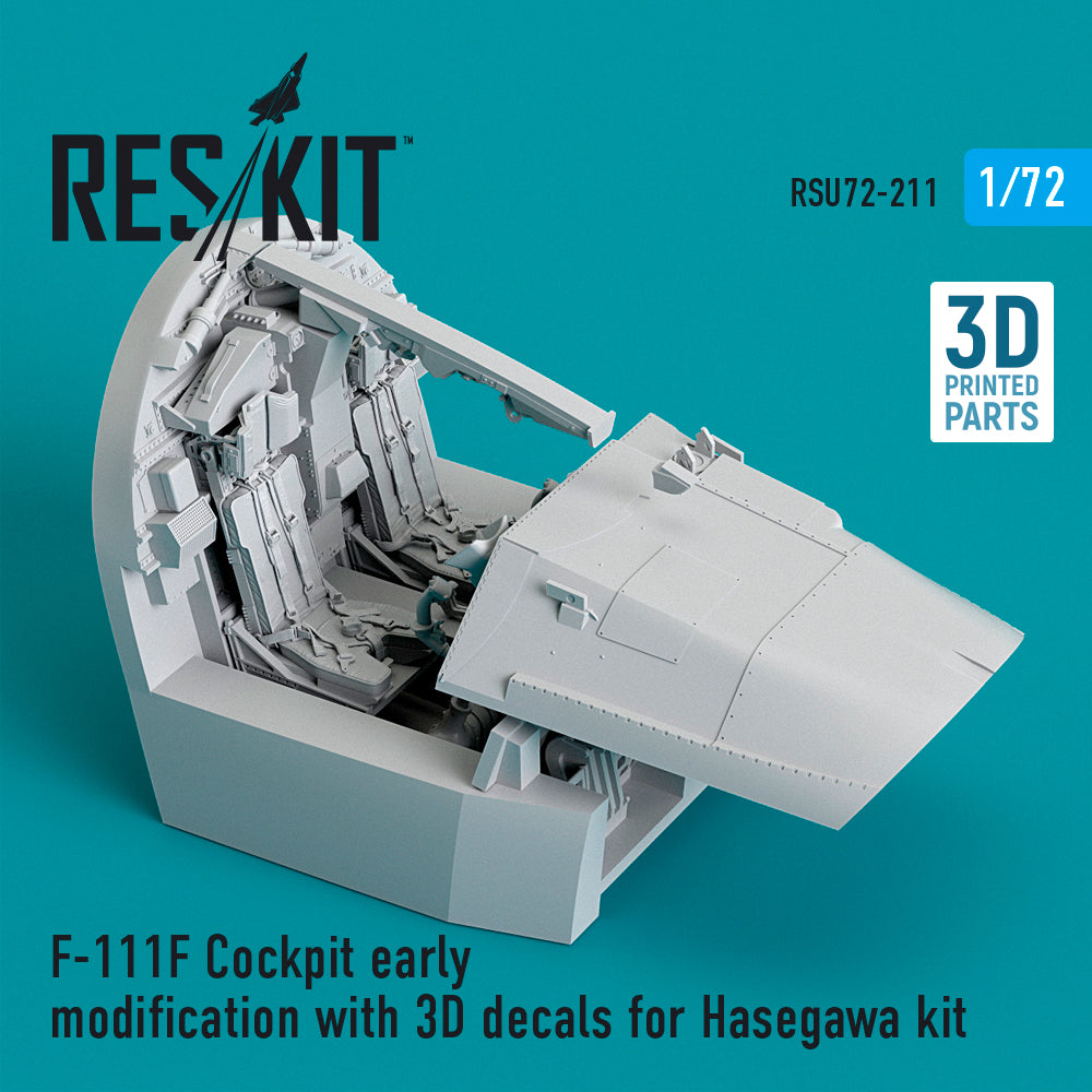 ResKit RSU72-0211 1:72 General-Dynamics F-111F Cockpit early modification with