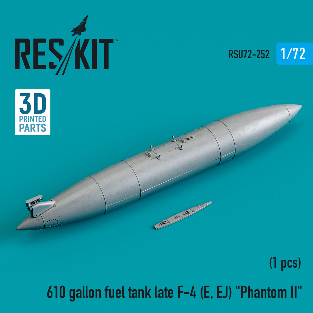 ResKit RSU72-0252 1:72 F-4E/EJ Phantom 610gal Fuel Tank Late