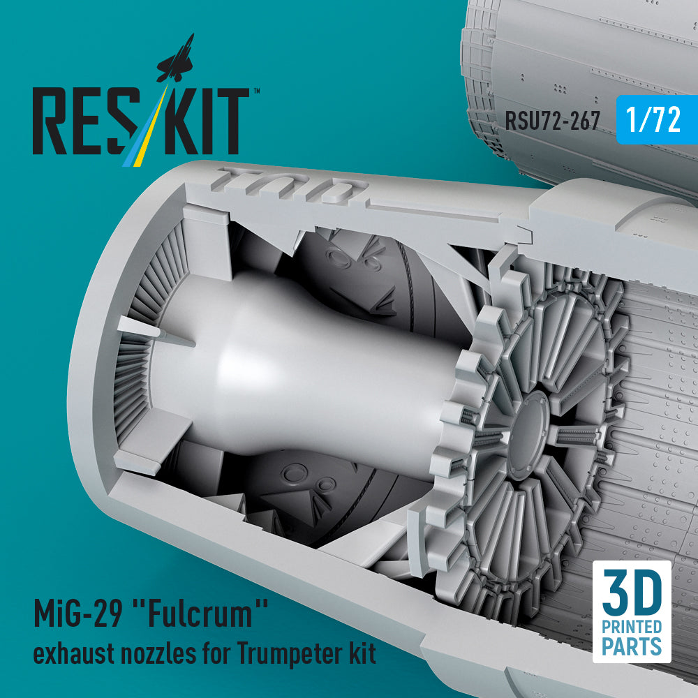 ResKit RSU72-0267 1:72 Mikoyan MiG-29 Fulcrum exhaust nozzles
