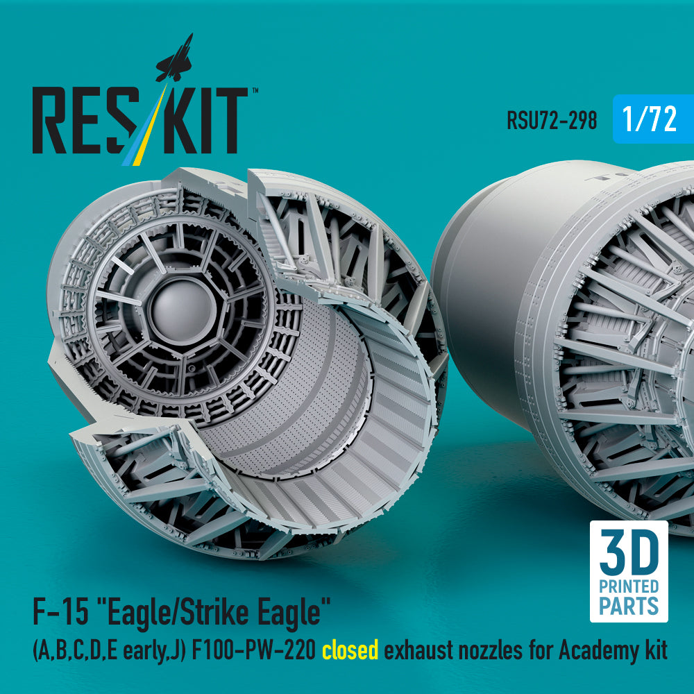 ResKit RSU72-0298 1:72 F-15 Eagle/Strike Eagle Closed Nozzles