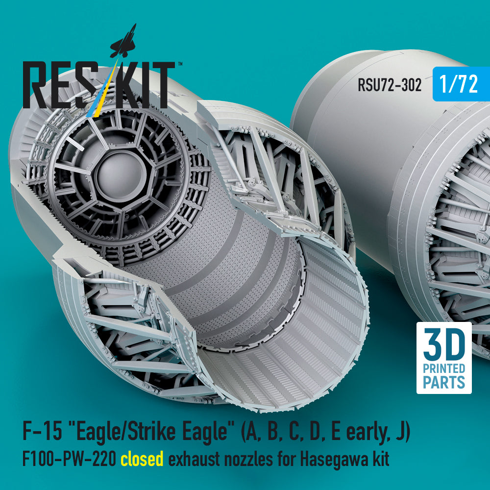 ResKit RSU72-0302 1:72 F-15 Eagle/Strike Eagle Closed Nozzles