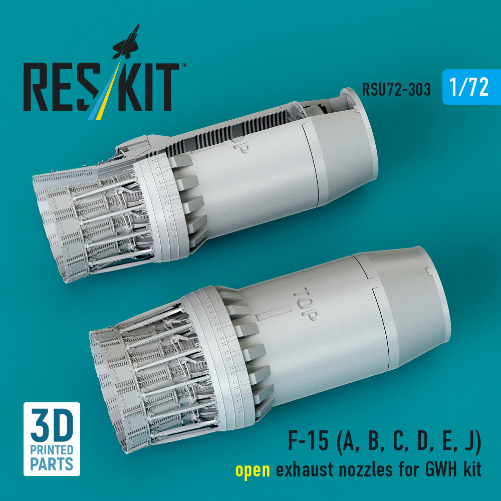 ResKit RSU72-0303 1:72 McDonnell F-15 Eagle open exhaust nozzles
