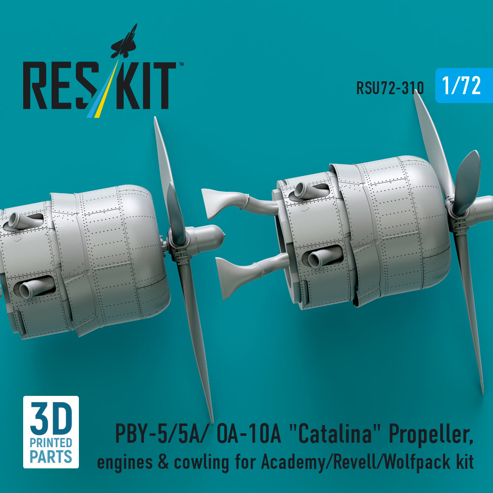 ResKit RSU72-0310 1:72 PBY-5/OA-10A Catalina Propeller/Engines