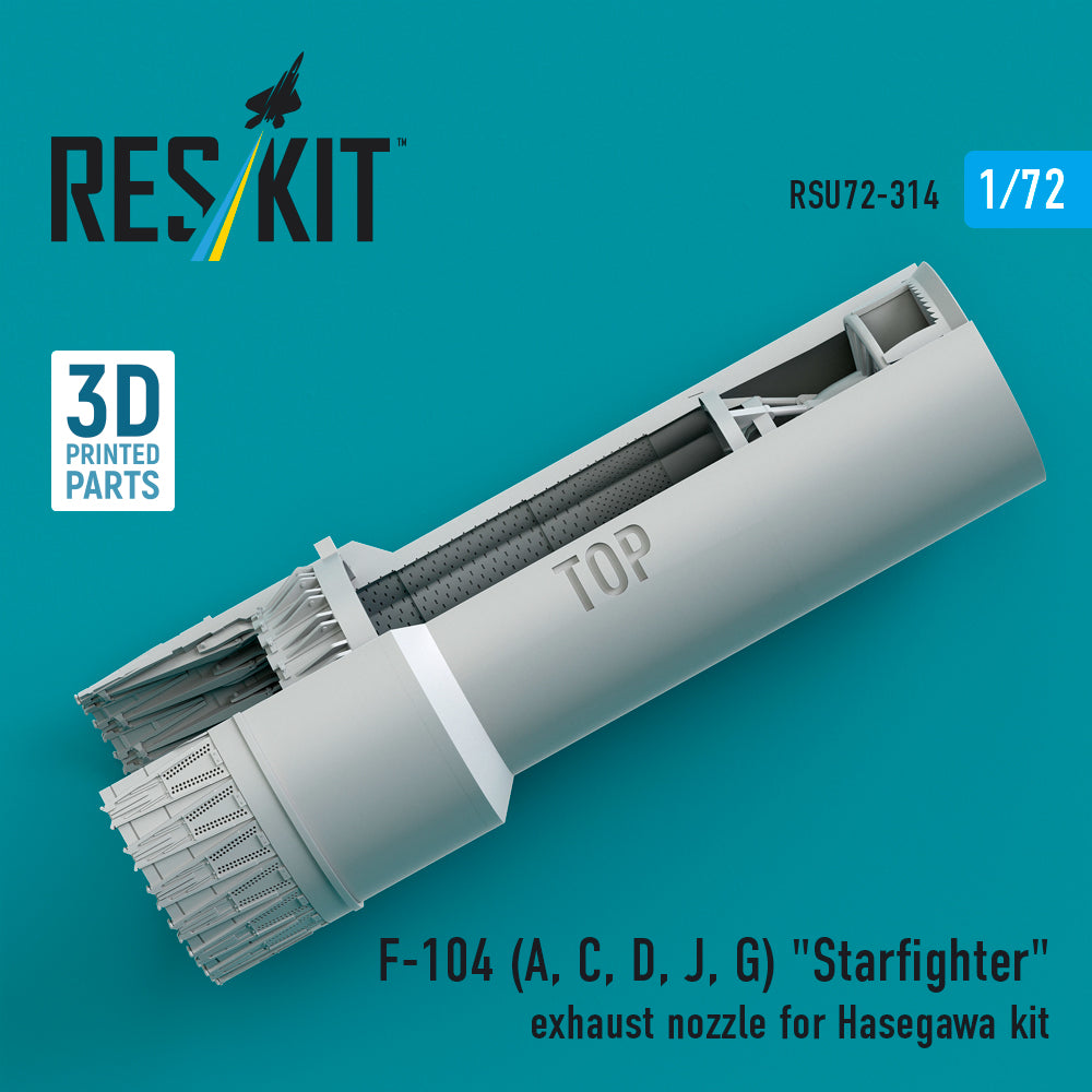 ResKit RSU72-0314 1:72 Lockheed F-104 Starfighter exhaust nozzle