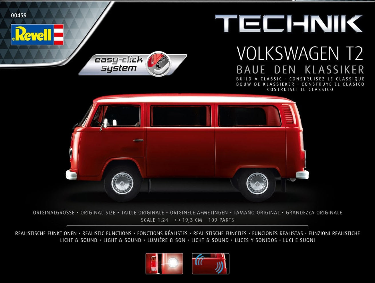 Revell 00459 Volkswagen T2 Bus 1:24 Model Kit