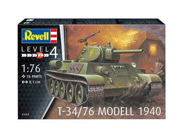 Revell 3294 Soviet T-34/76 Model 1940 1:76 Model Kit