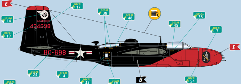 Revell 3823 Douglas B-26B-56 Invader 1:48 Model Kit