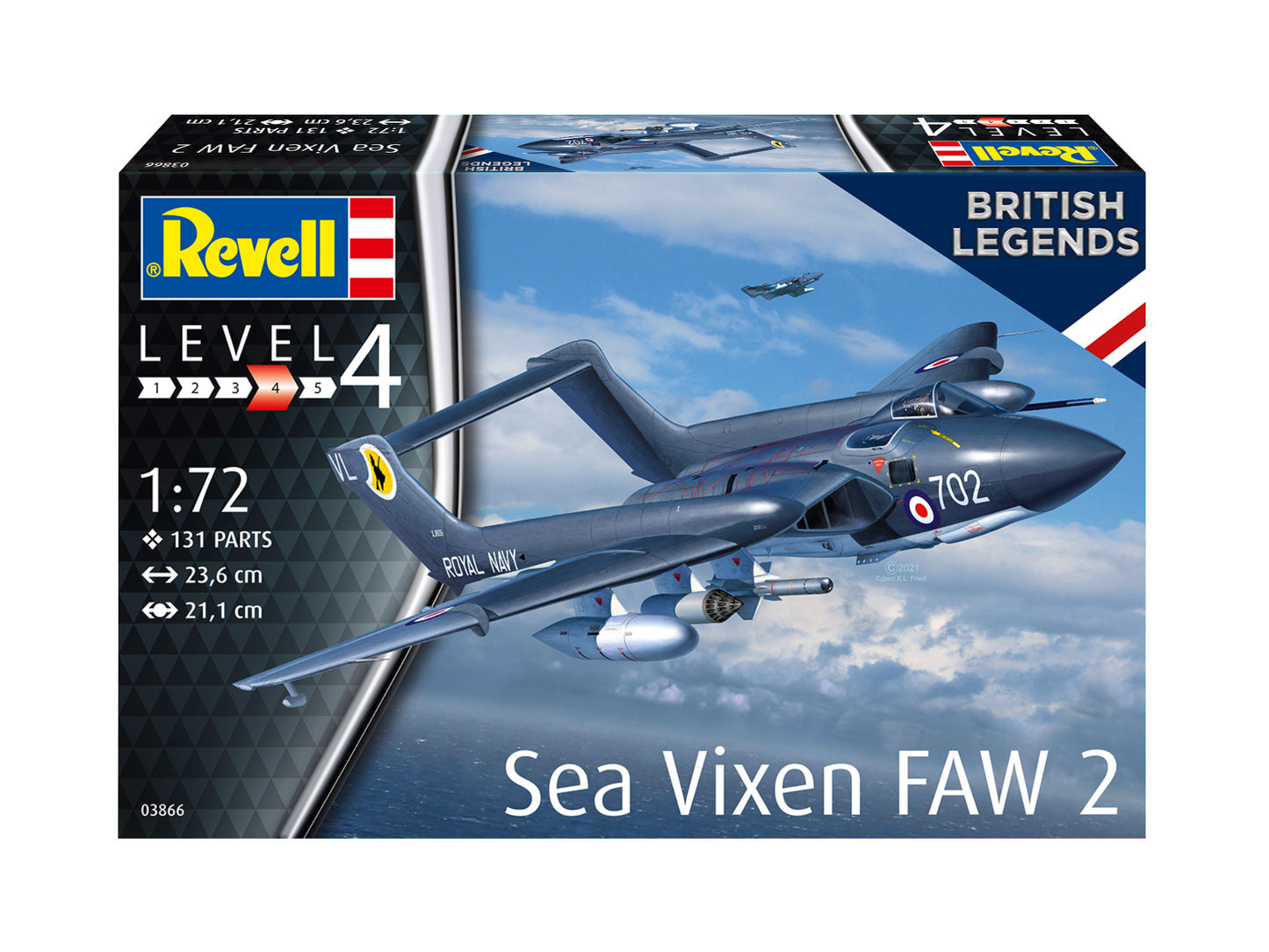 Revell 3866 de Havilland Sea Vixen FAW.2 70th Anniversary 1:72 Model Kit