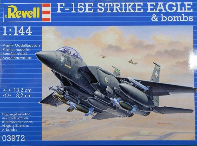 Revell 3972 McDonnell F-15E Strike Eagle & Bombs 1:144 Model Kit