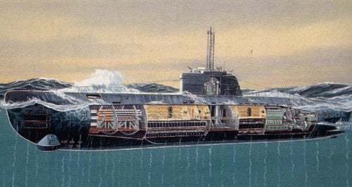 Revell 5078 Type XXI U-Boat U-2540 With interior detail. 1:144 Model Kit