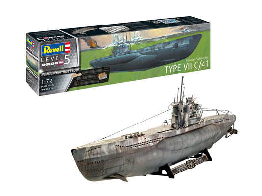 Revell 5163 Typ VIIC/41 German Submarine 1:72 Model Kit