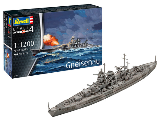 Revell 5181 Battleship Gneisenau 1:1200 Model Kit