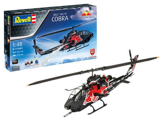 Revell 5640 Gift Set AH-1F Cobra: Flying Bulls 25th Anniversary 1:48 Model Kit