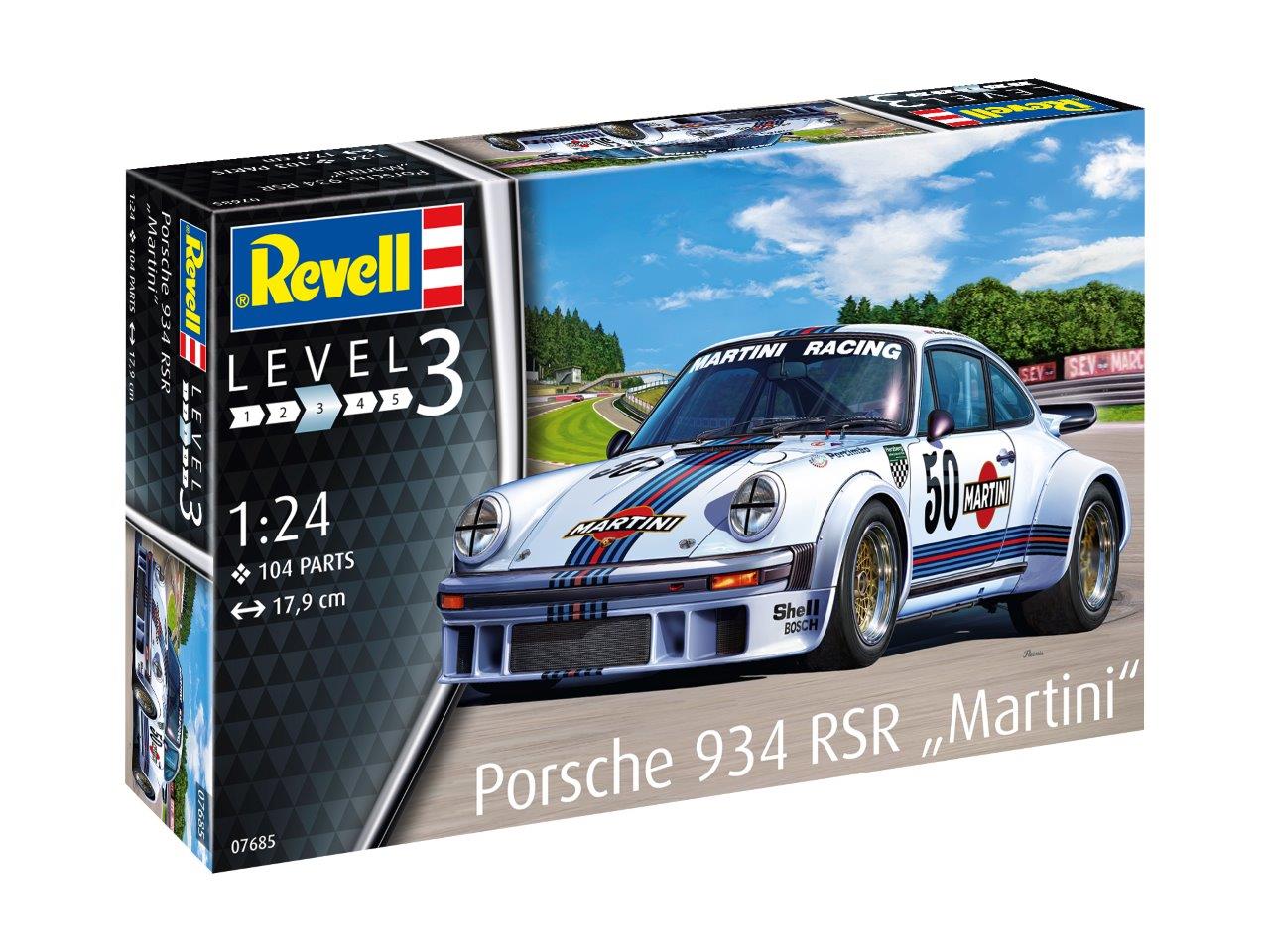 Revell 7685 Porsche 934 RSR Martini 1:24 Model Kit