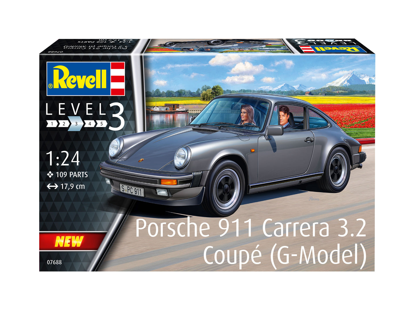 Revell 7688 Porsche 911 Carrera 3.2 G Model Coupe 1:24 Model Kit