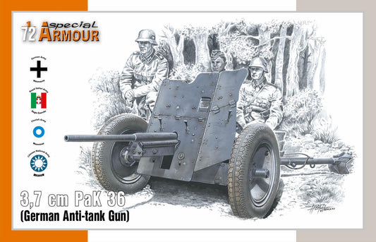 Special Armour SA72024 1:72 3,7 cm PaK 36 'German Anti-tank Gun'