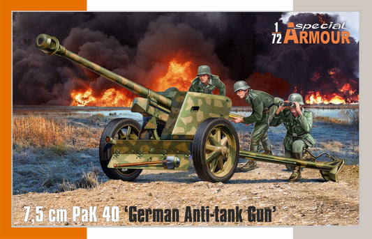 Special Armour SA72025 1:72 7,5 cm PaK 40 'German Anti-tank Gun'
