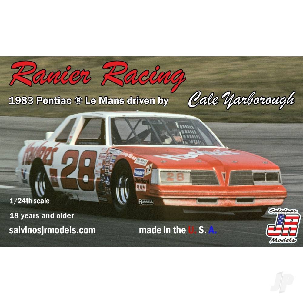 Salvinos JR Ranier Racing 1983 Pontiac LeMans Cale Yarborough 1:24 Model Kit