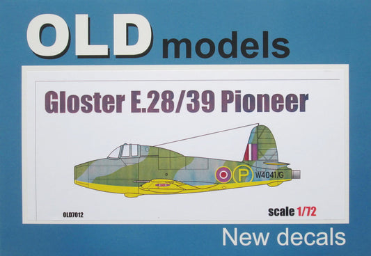 Sabre Kits SBK-OLD7012 1:72 Gloster E.28/39 Pioneer (Ex-Frog)
